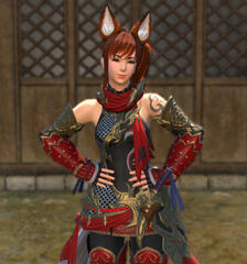 A more recent picture! Why is she all armored up? A story for another day!